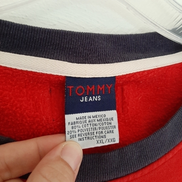 Vintage Tommy Jeans Graphic Sweatshirt Logo XXL - Picture 3 of 5